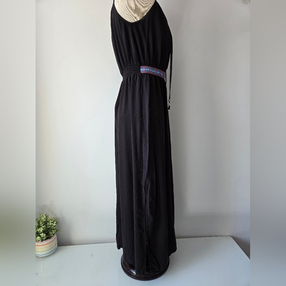 Faded Glory Black and Blue Sleeveless Maxi Dress. Size Small - Picture 5 of 10